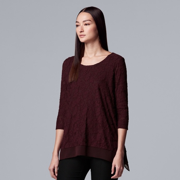 Simply Vera Vera Wang Tops - 🔴 SALE 5/$15 Simply Vera Wang Handkerchief Top